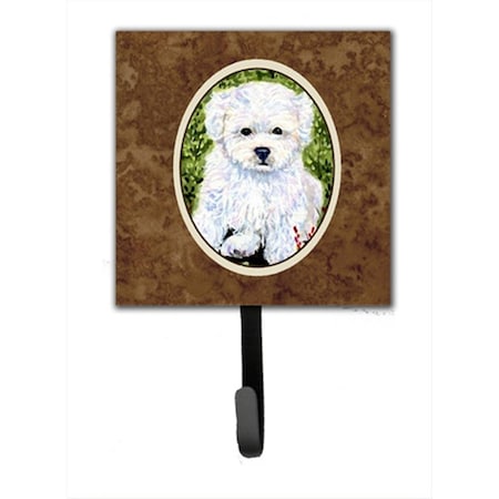 Jensendistributionservices 4.25 x 6 in. Bichon Frise Leash Or Key Hook MI1656412